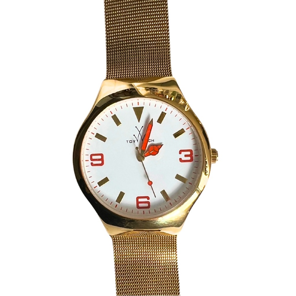 ToyWatch Unisex Mesh Gold-Tone Watch